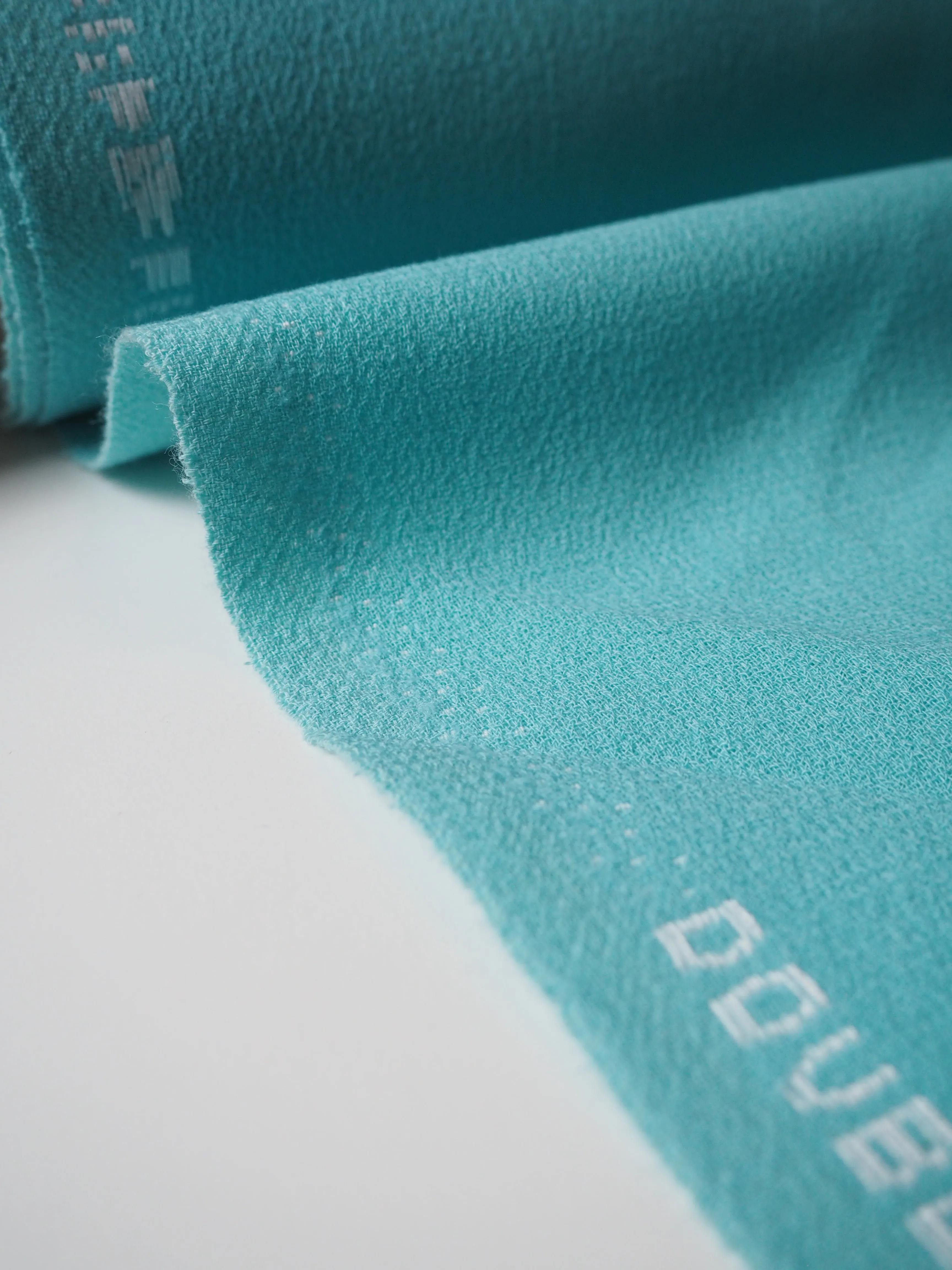 Aqua Double Wool Crepe