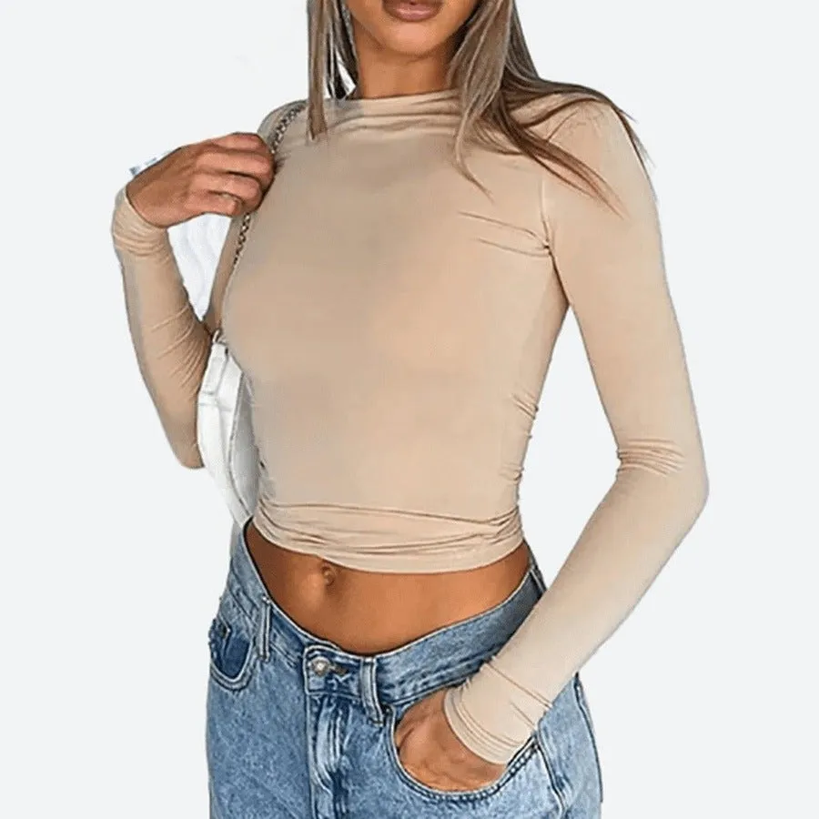 Classic Slim Fit Pullover Tops