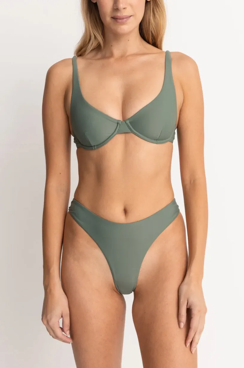 classic underwire top (olive)