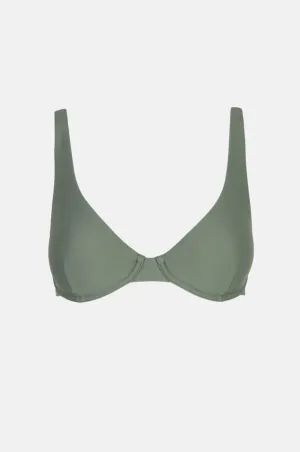 classic underwire top (olive)