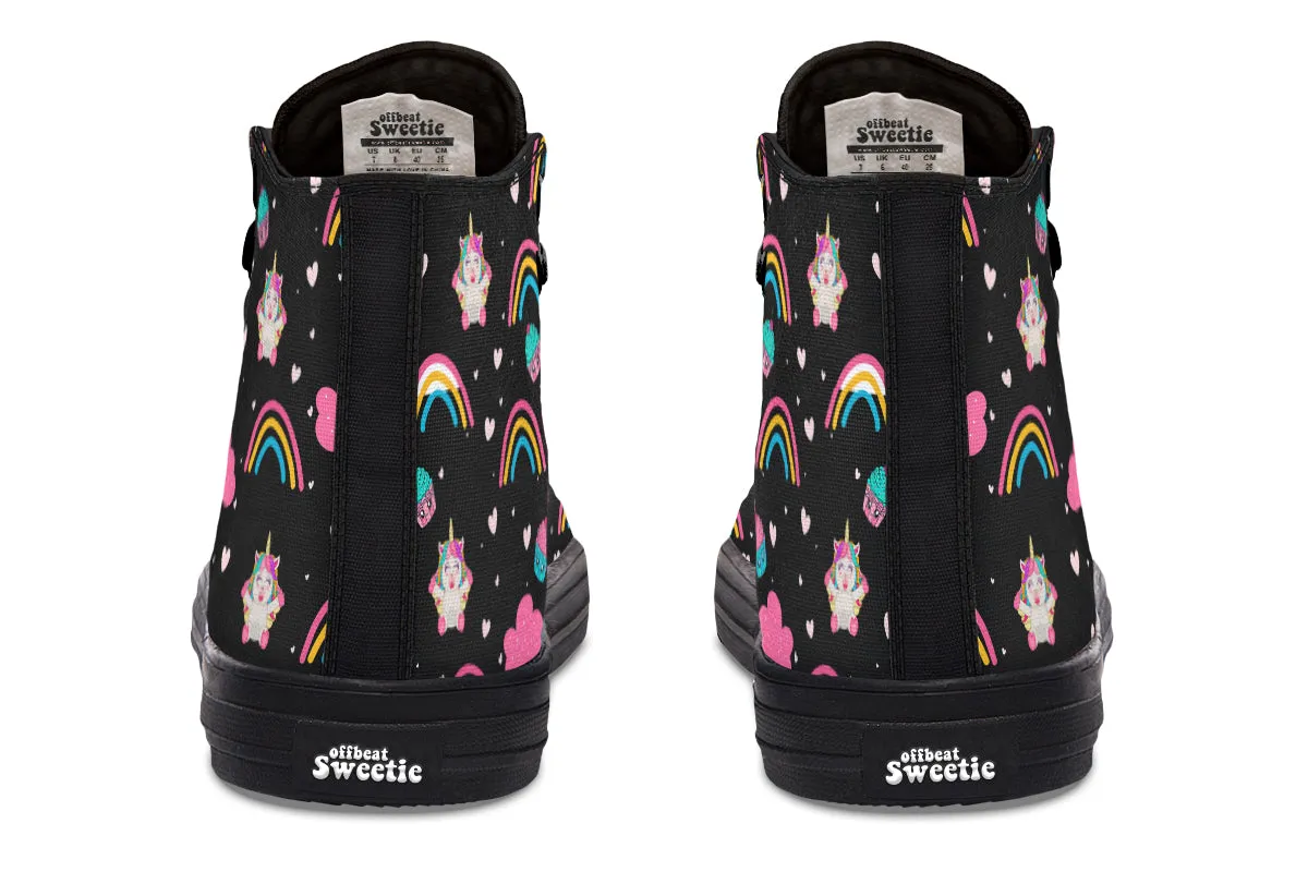 Cutesy Unicorns High Tops