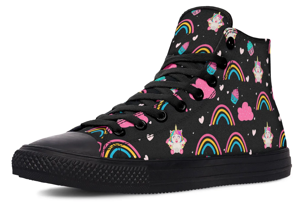 Cutesy Unicorns High Tops