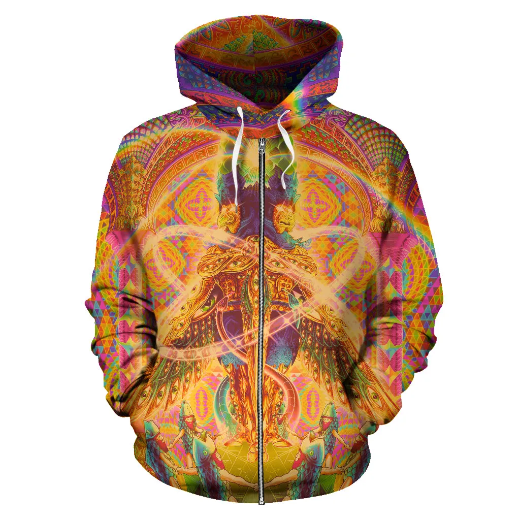 DEATH BY ASHTONISHMENT ZIPPER HOODIE | SALVIA DROID