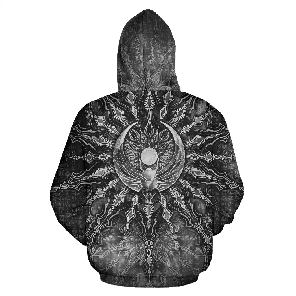 Egyptian Lucky Charm Mandala - Grey | Hoodie | Mandalazed