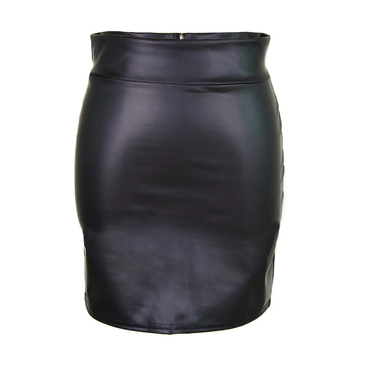 Europe Matt High Waist Hip Flattering Mid-Length Pencil Plus Size Women Skirt