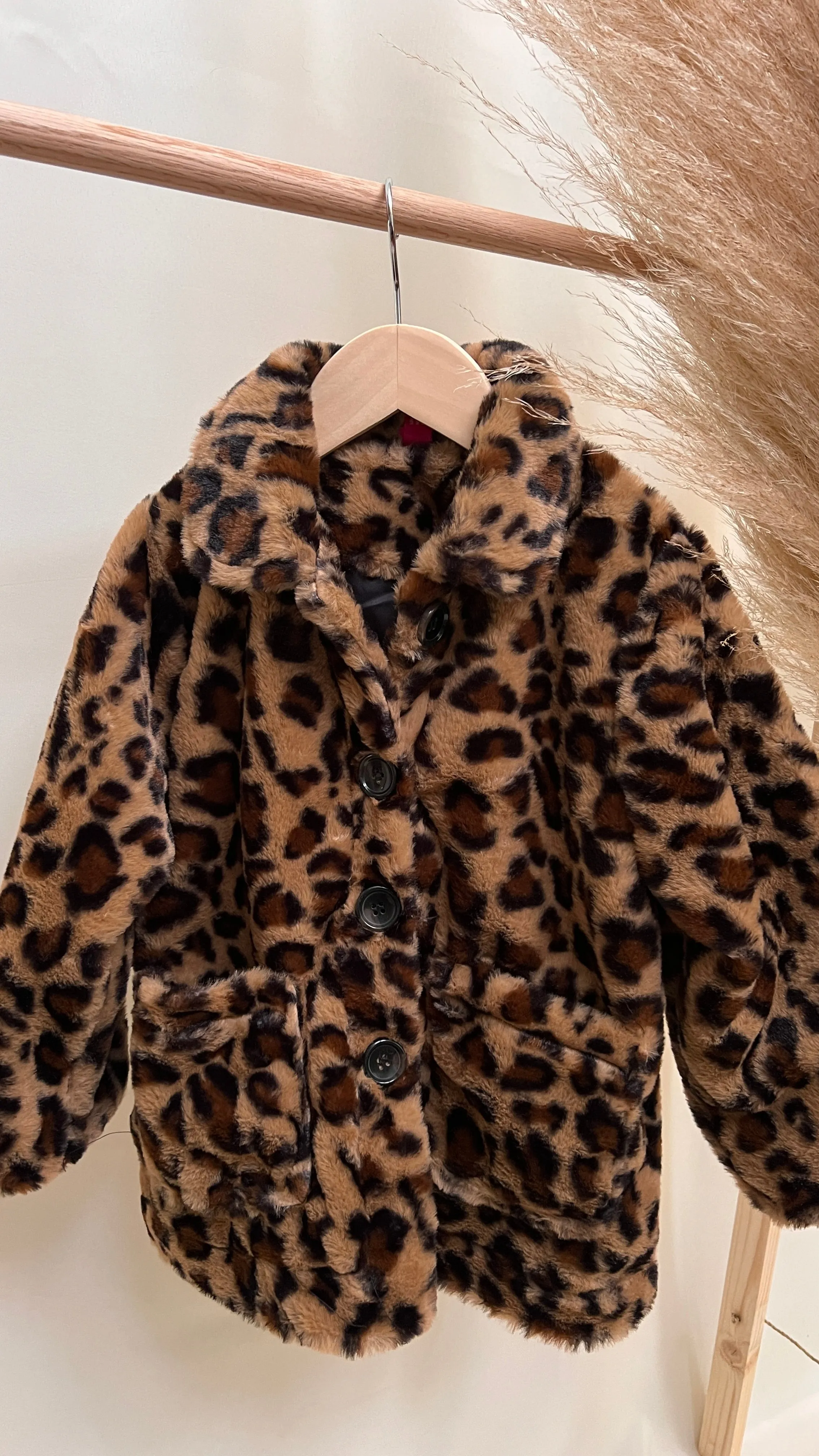 Farrah Faux Fur in Leopard Print