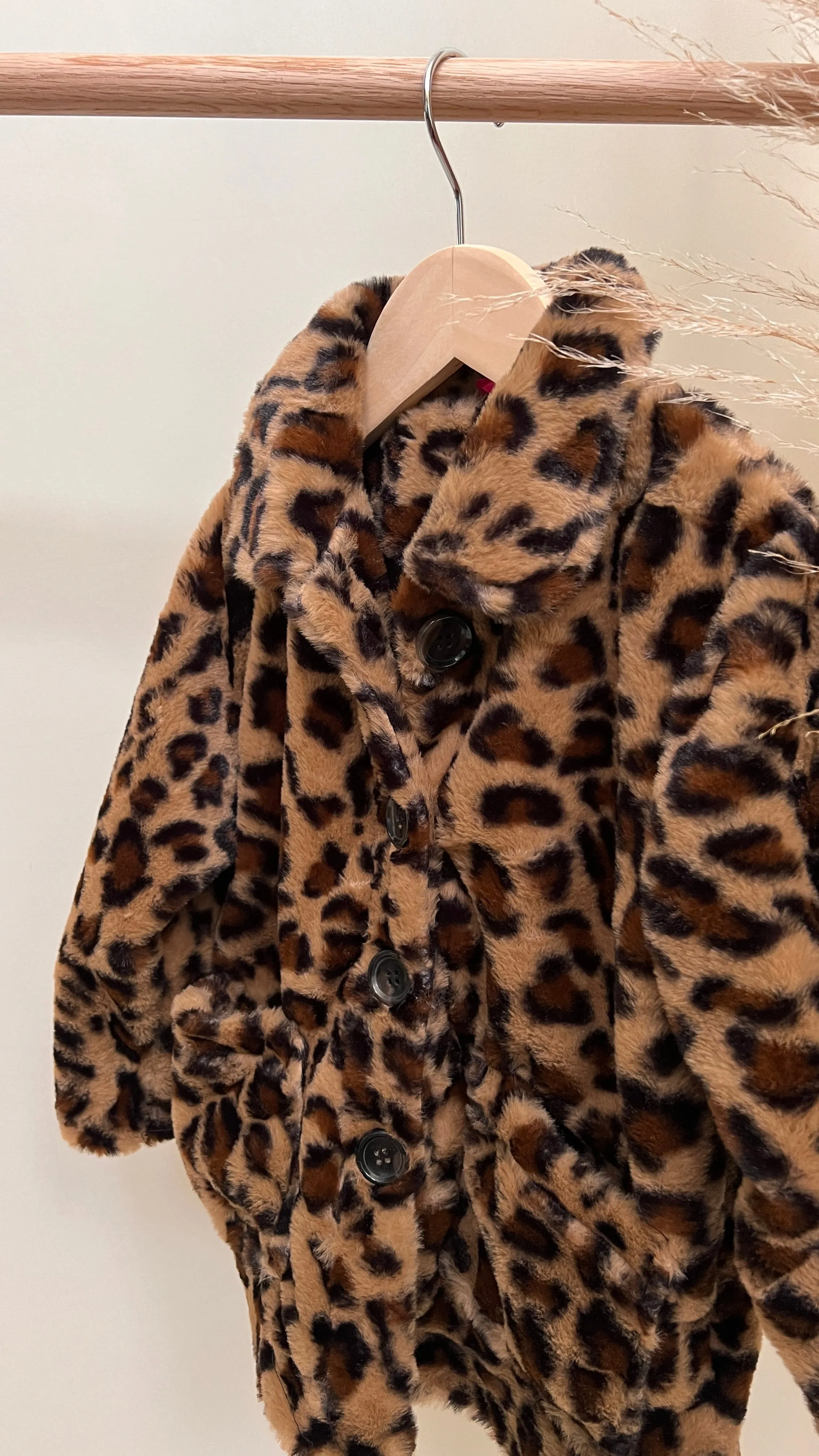 Farrah Faux Fur in Leopard Print