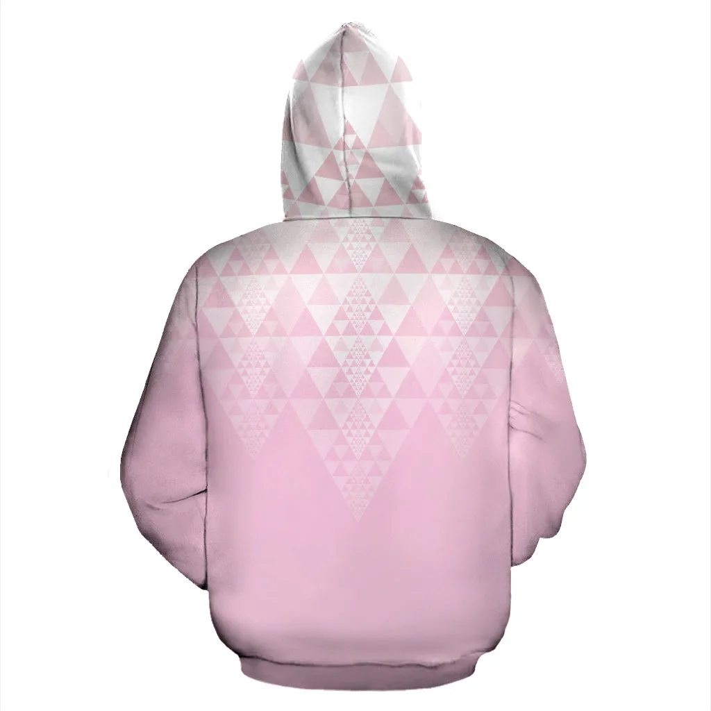 Fractal Triangles - Bright Pink | Hoodie | Mandalazed