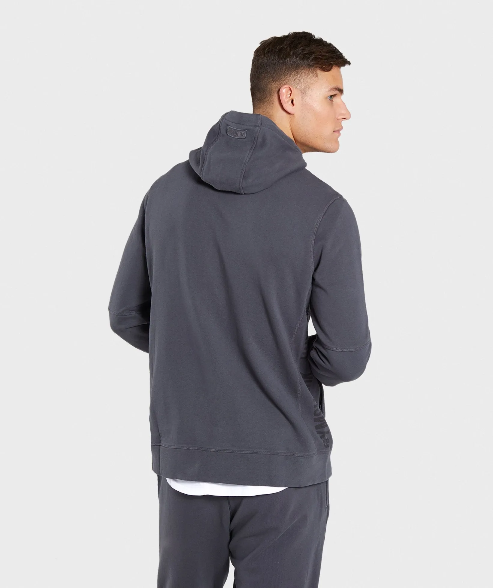 Gymshark Laundered Zip Hoodie - Charcoal