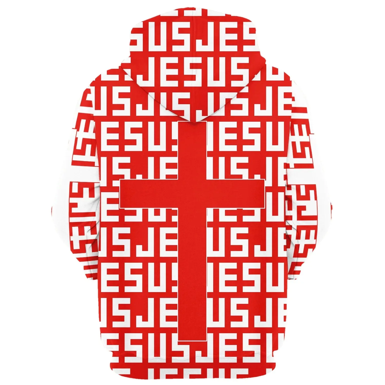 Jesus Cross Red Hoodies Jesus Hoodie Men & Women Christian Hoodie 3D Printed Hoodie