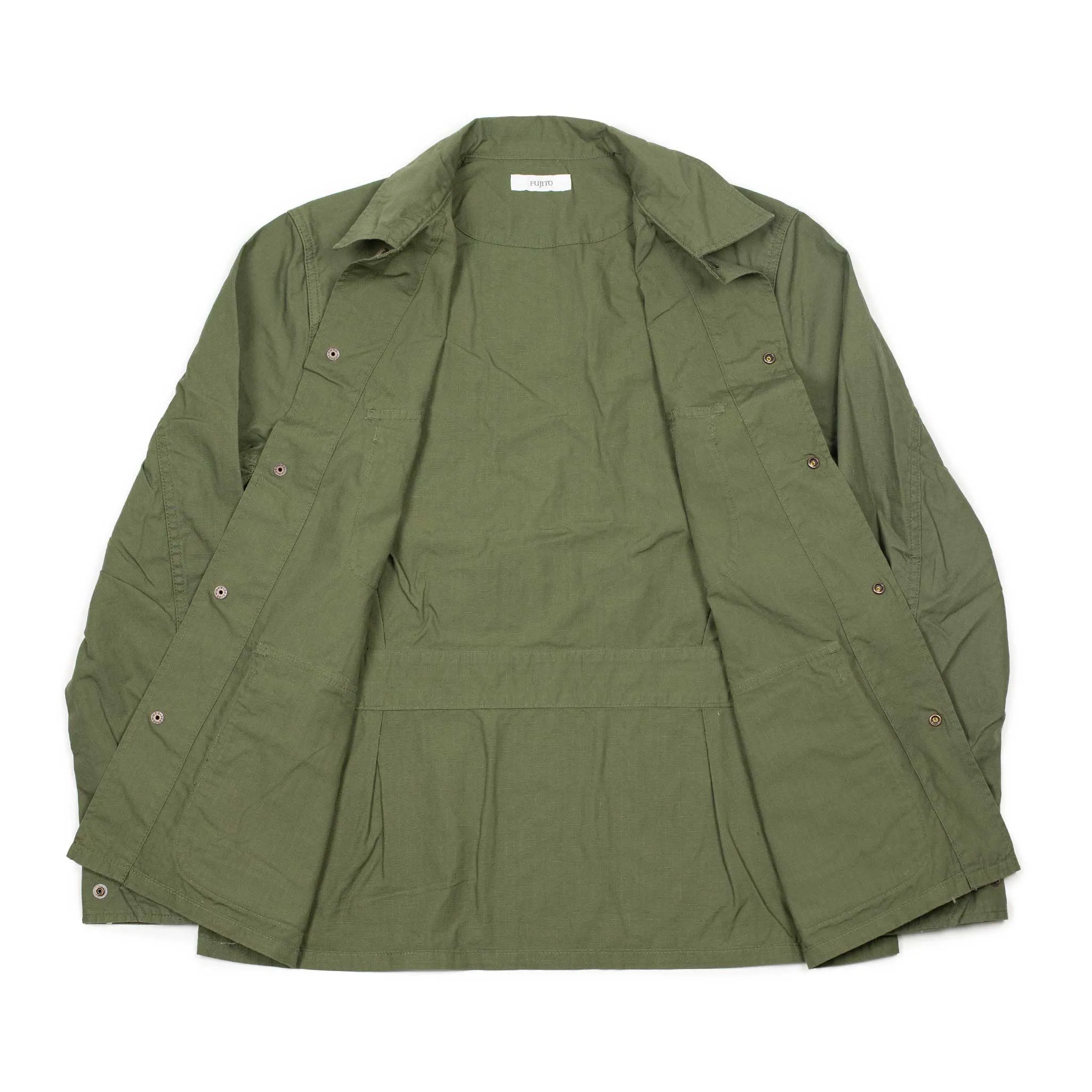 Jungle Jacket in olive green cotton ripstop