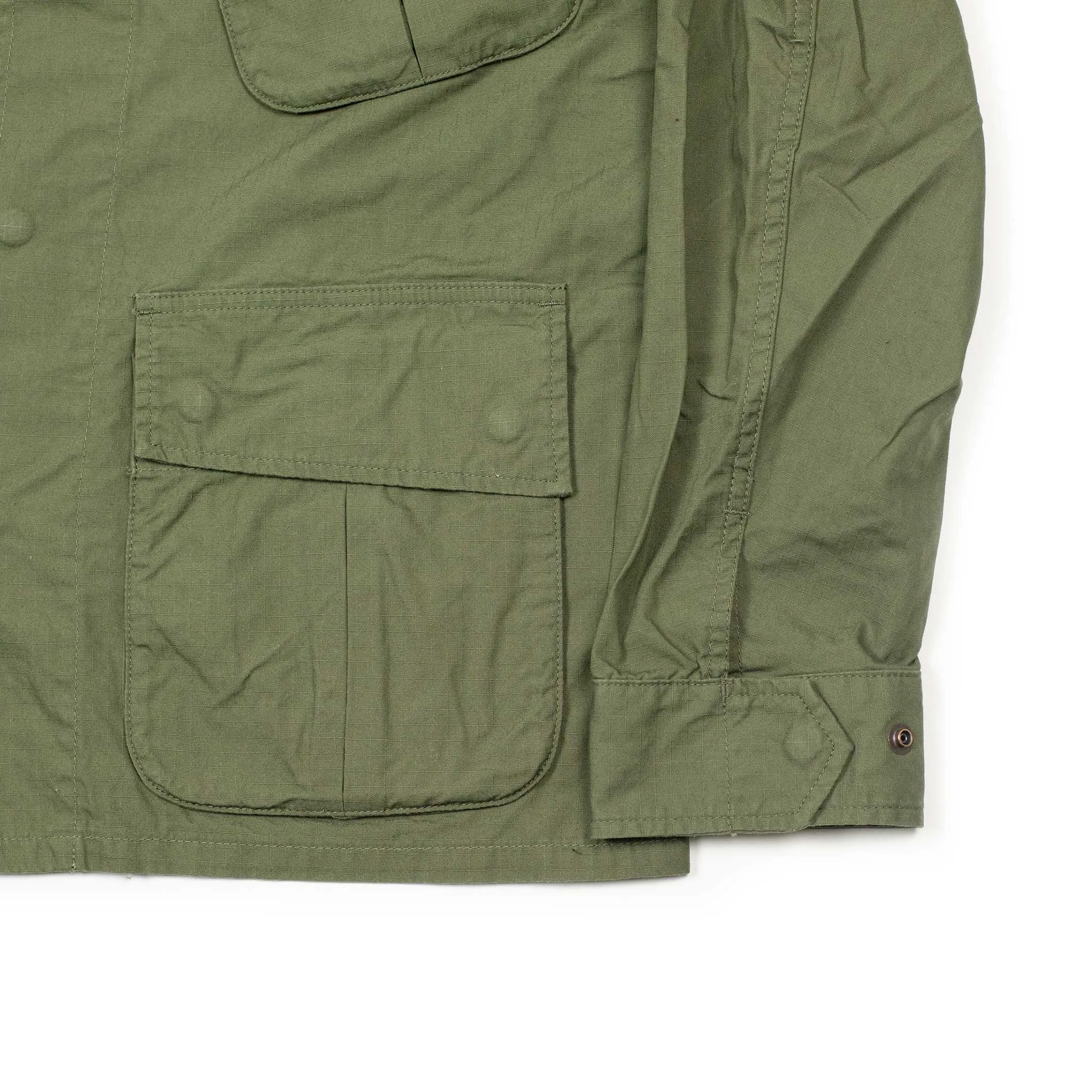 Jungle Jacket in olive green cotton ripstop