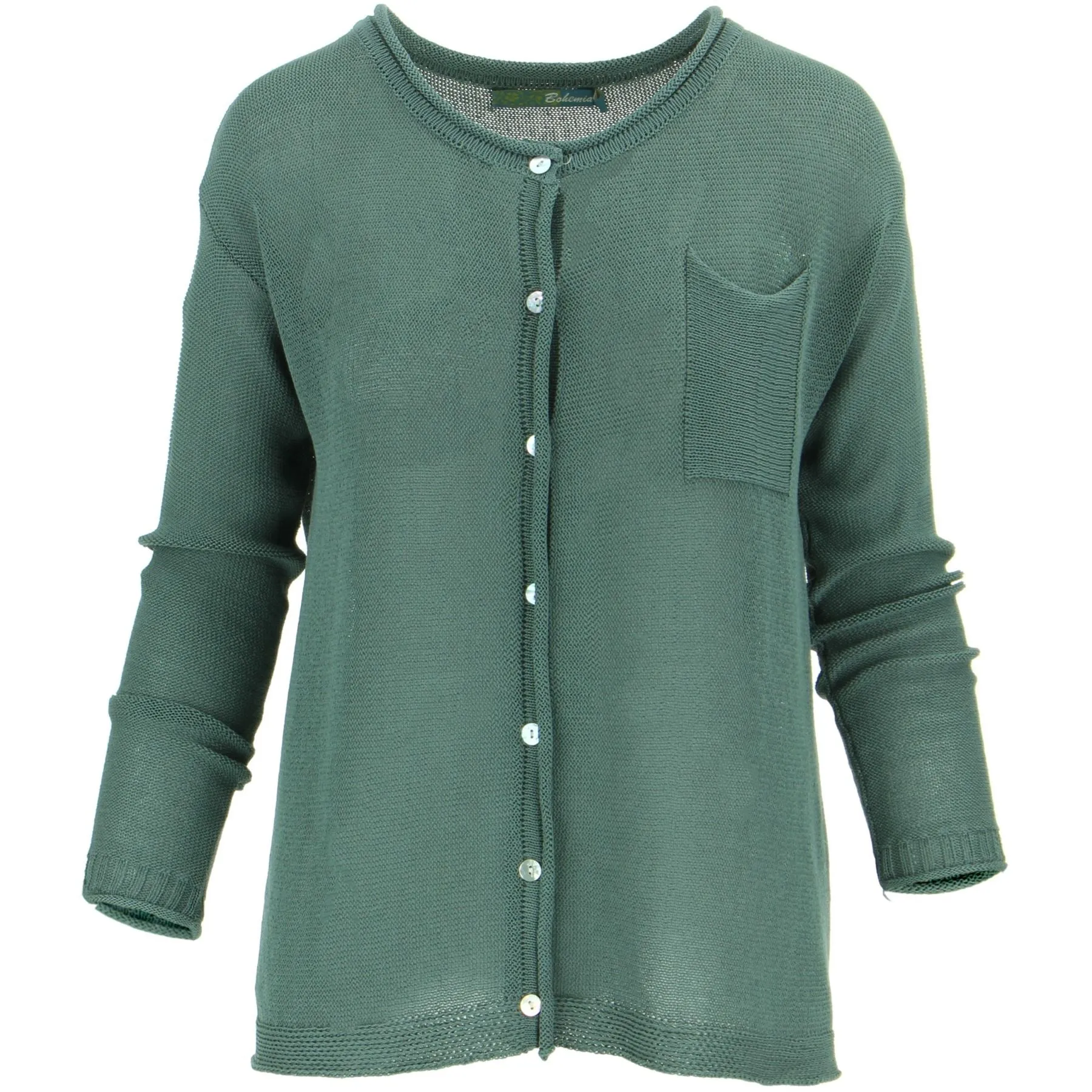 Knitted Cardigan - Sage Green