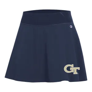 Ladies Georgia Tech Yellow Jackets Navy Fan Skirt