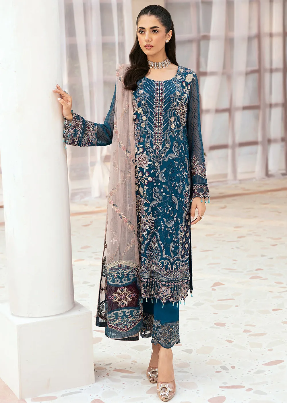 Luxury Chiffon Collection 2024 by Ramsha | F-2602