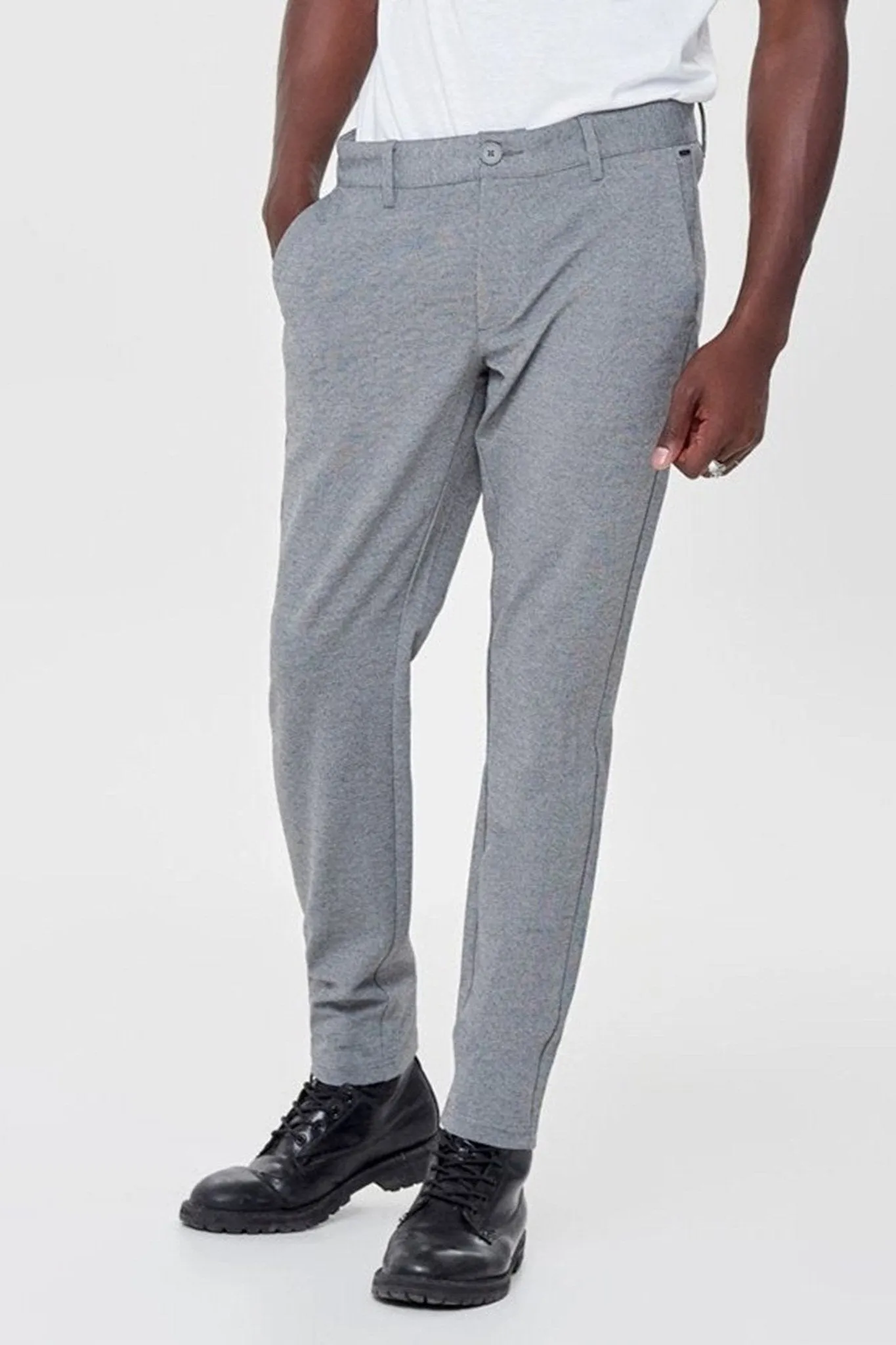 Mark Trousers - Light grey (stretch trousers)