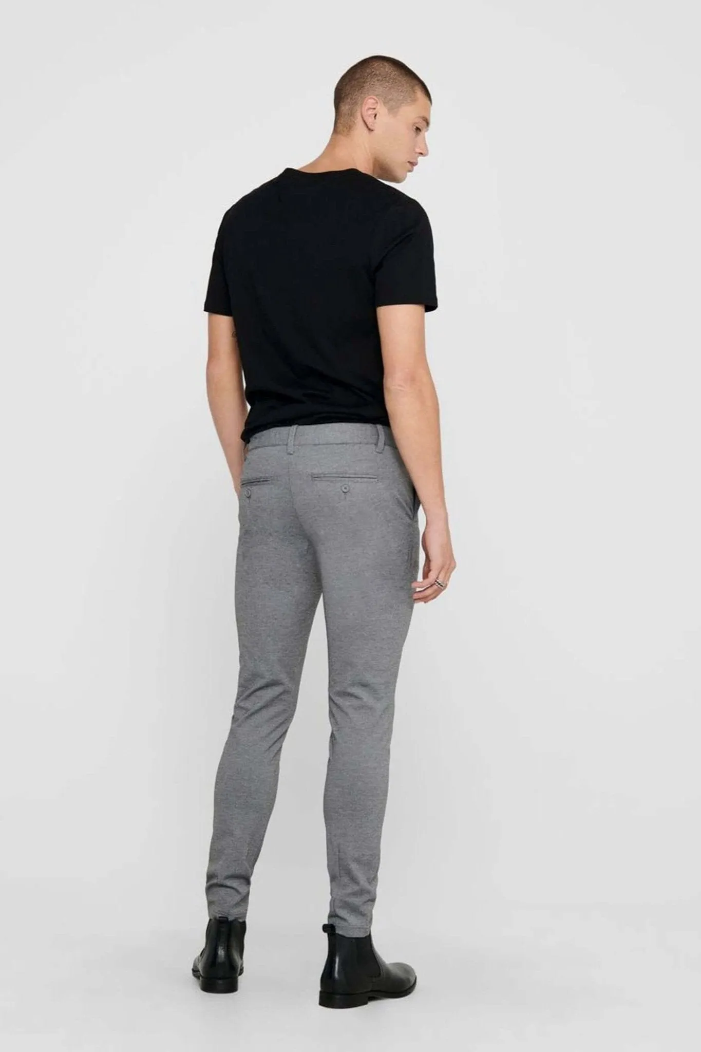 Mark Trousers - Light grey (stretch trousers)