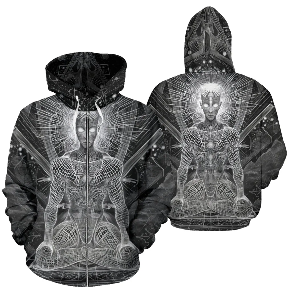 MEDITATION POSE HOODIE | ACIDMATH AI