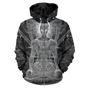 MEDITATION POSE HOODIE | ACIDMATH AI