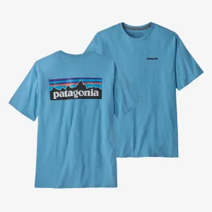 Men's P-6 Responsibili Patagonia Logo T-Shirt in Lago Teal