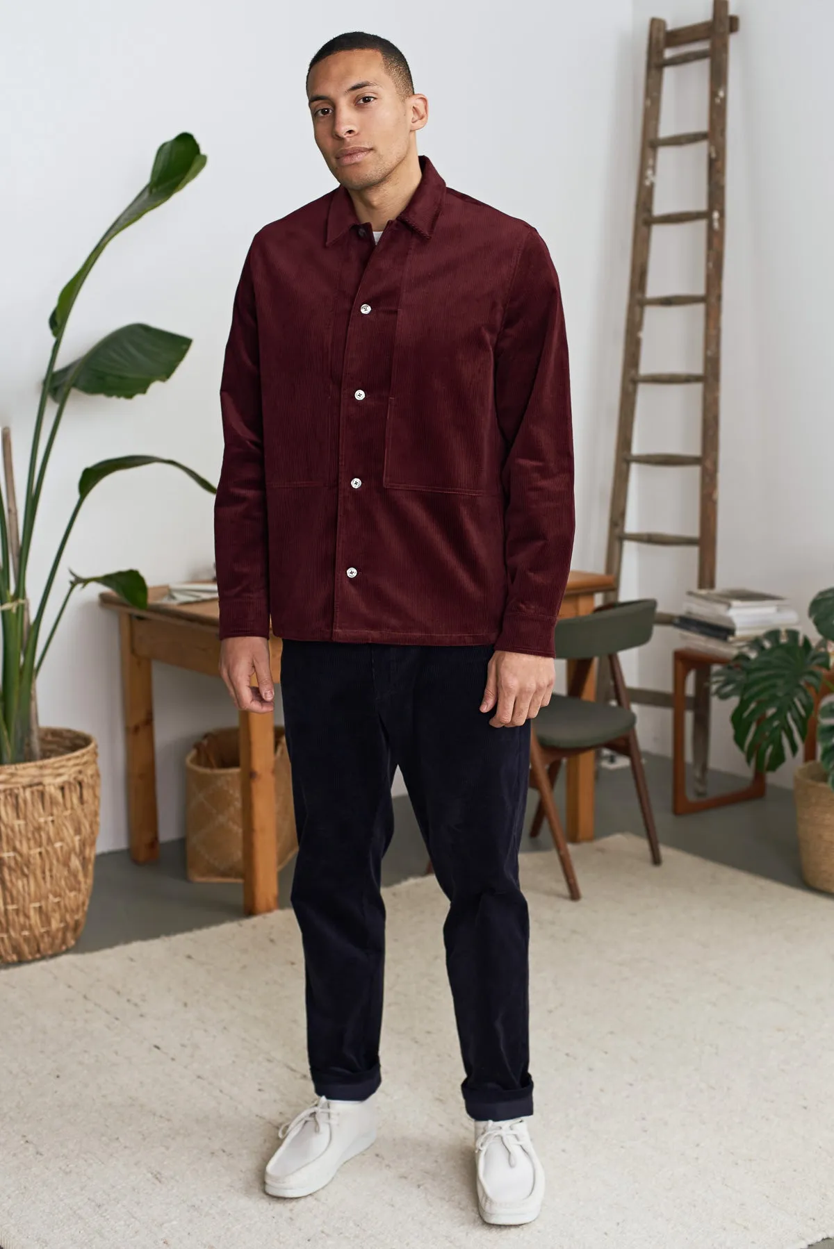 OWE overshirt eco corduroy wine