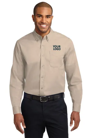 Port Authority Easy Care Custom Shirts, Stone