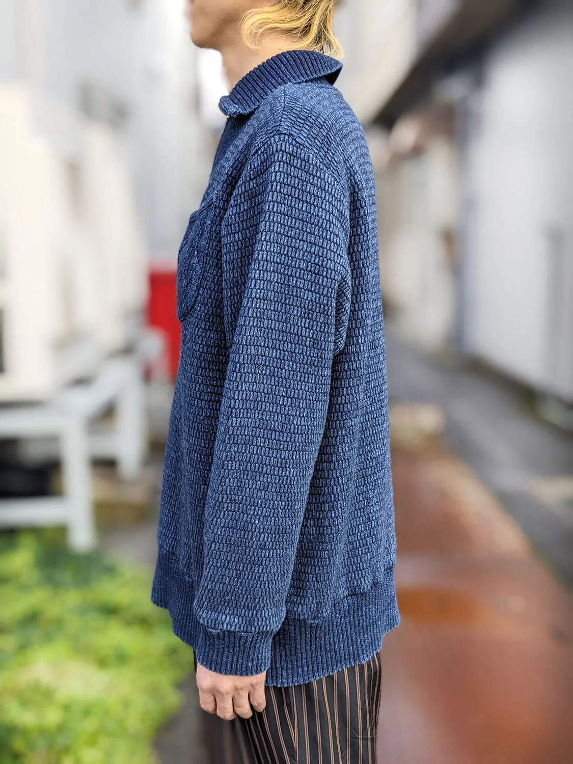 Porter Classic BEATNIK KENDO KNIT HALF ZIP