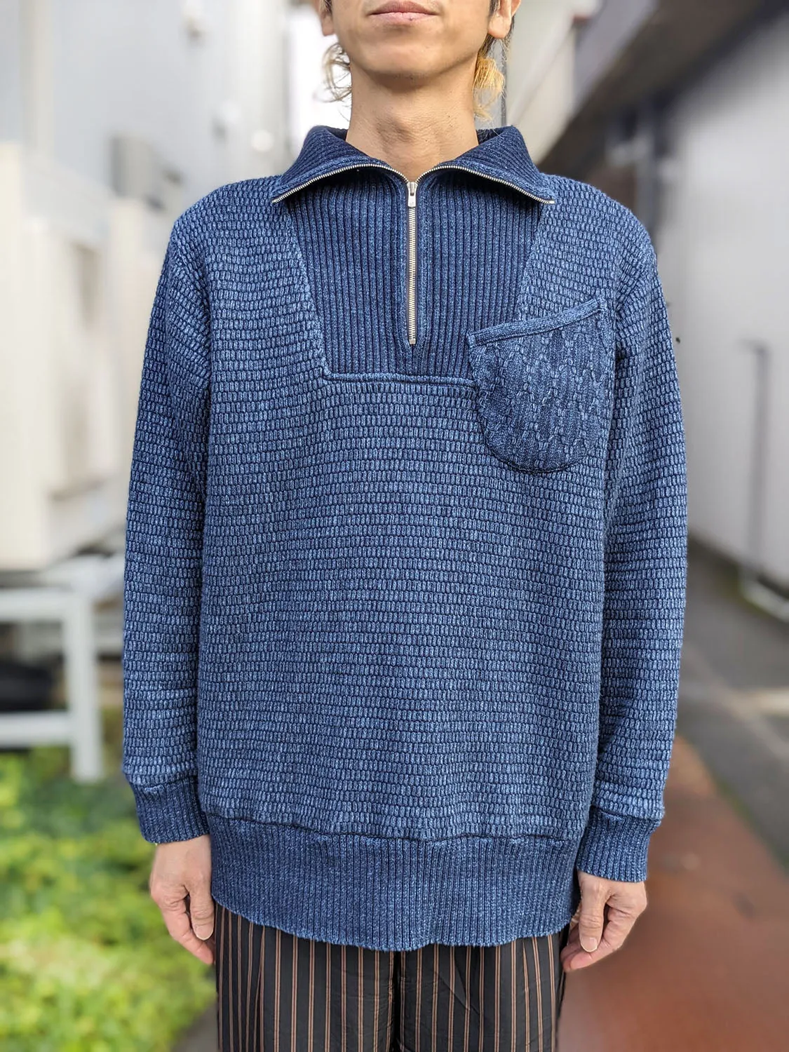 Porter Classic BEATNIK KENDO KNIT HALF ZIP