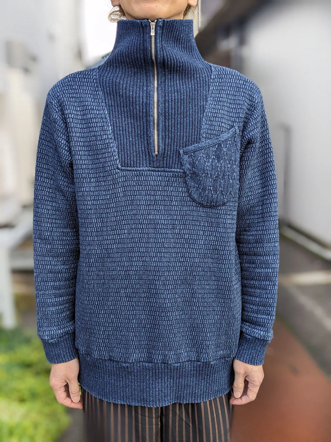 Porter Classic BEATNIK KENDO KNIT HALF ZIP