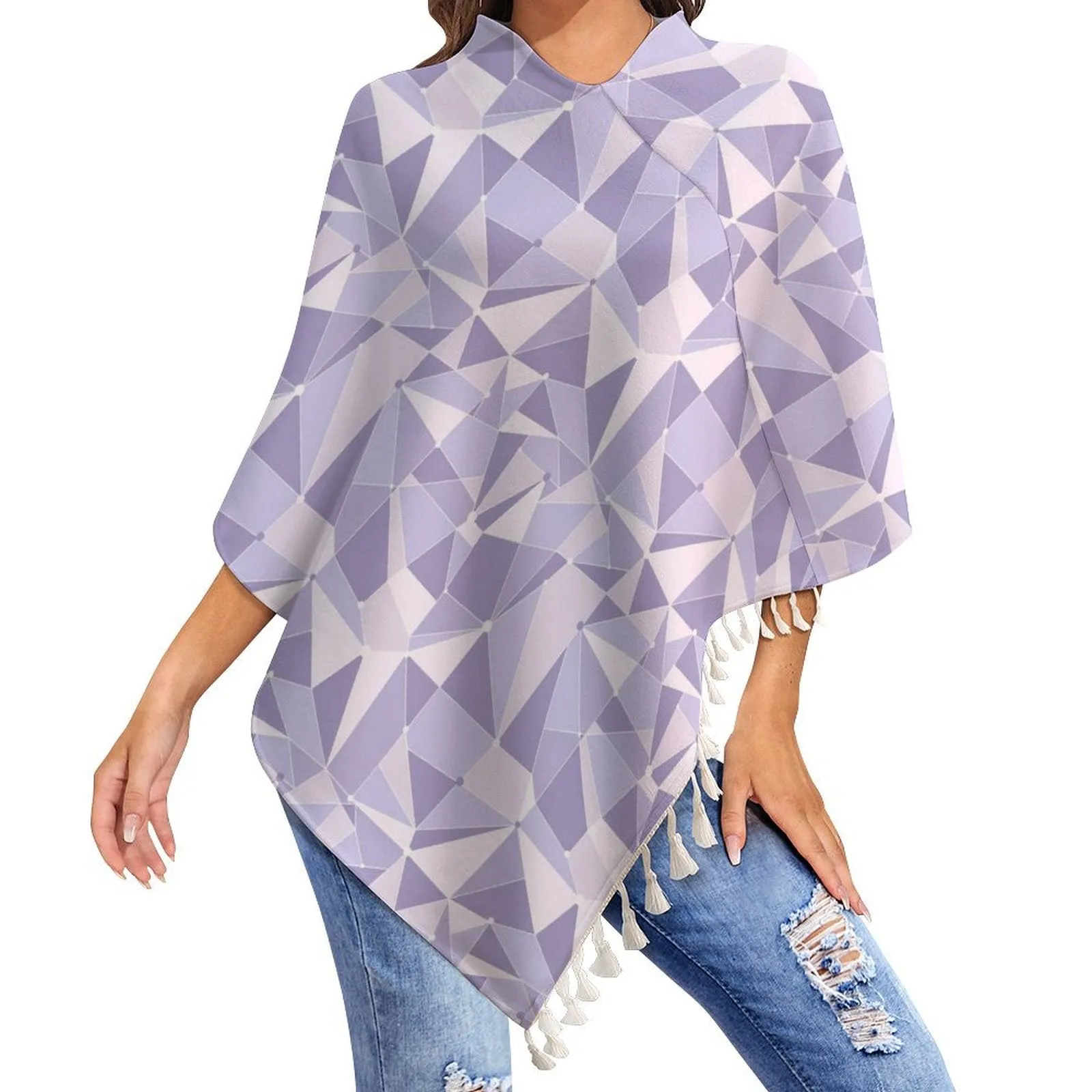 Purple Wall Tassel Cape