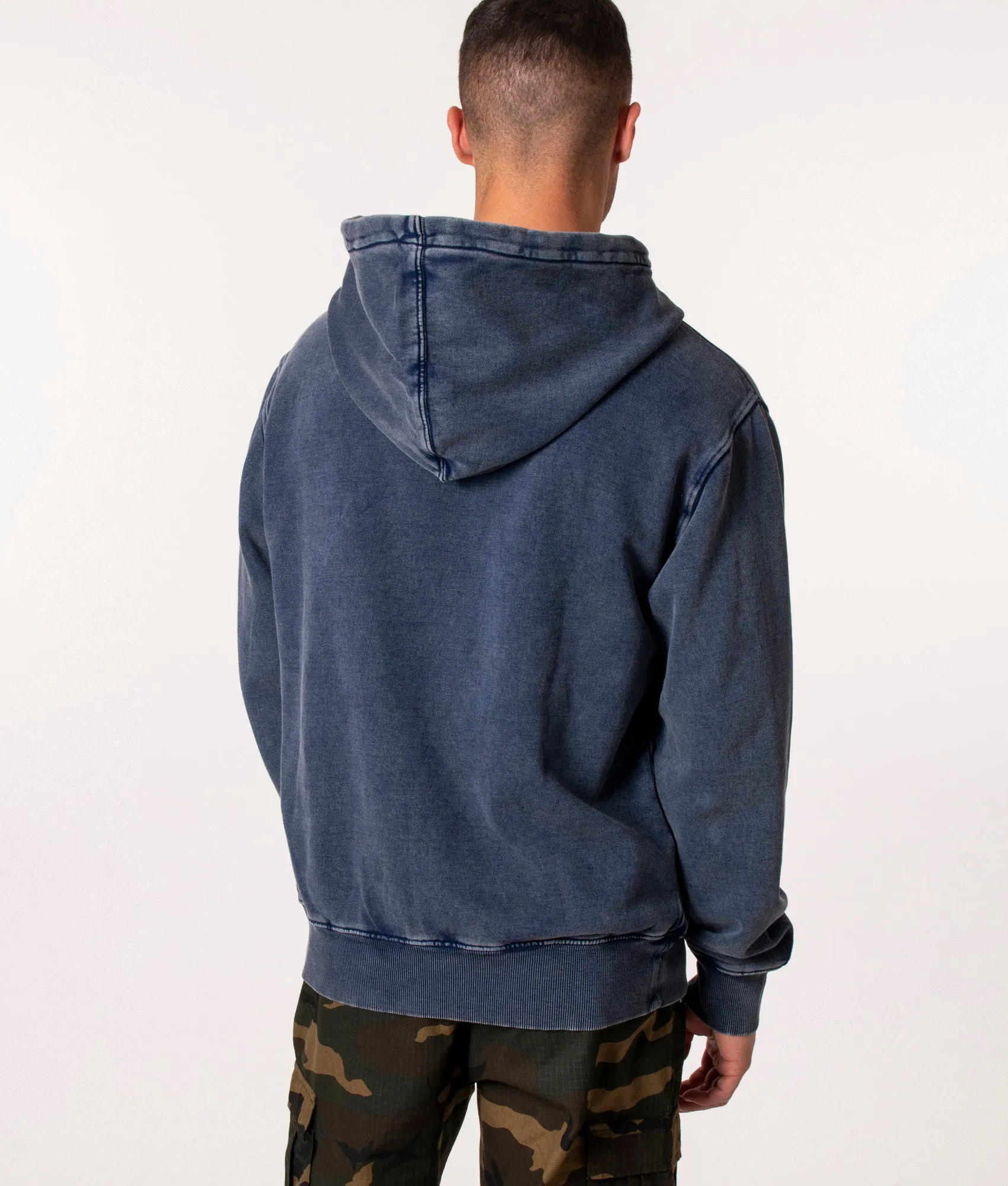 Relaxed Fit Icon Washed Hoodie