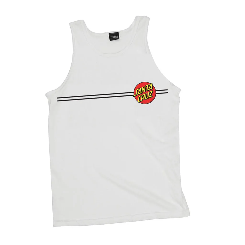 Santa Cruz Classic Dot Regular Tank - White