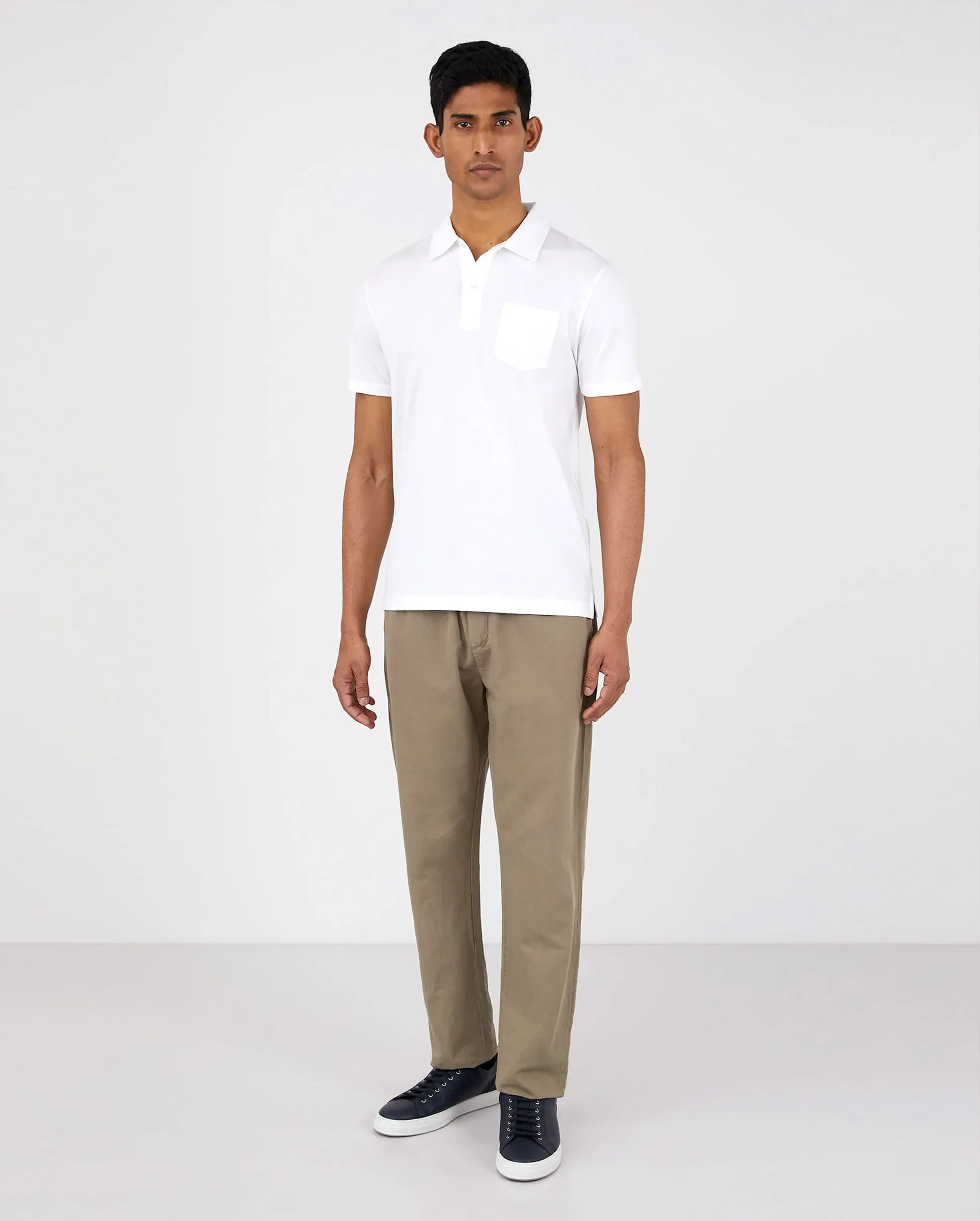 SEA ISLAND SS POLO SHIRT / WHITE