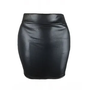 Skirt Matt High Waist Hip Flattering Skirt