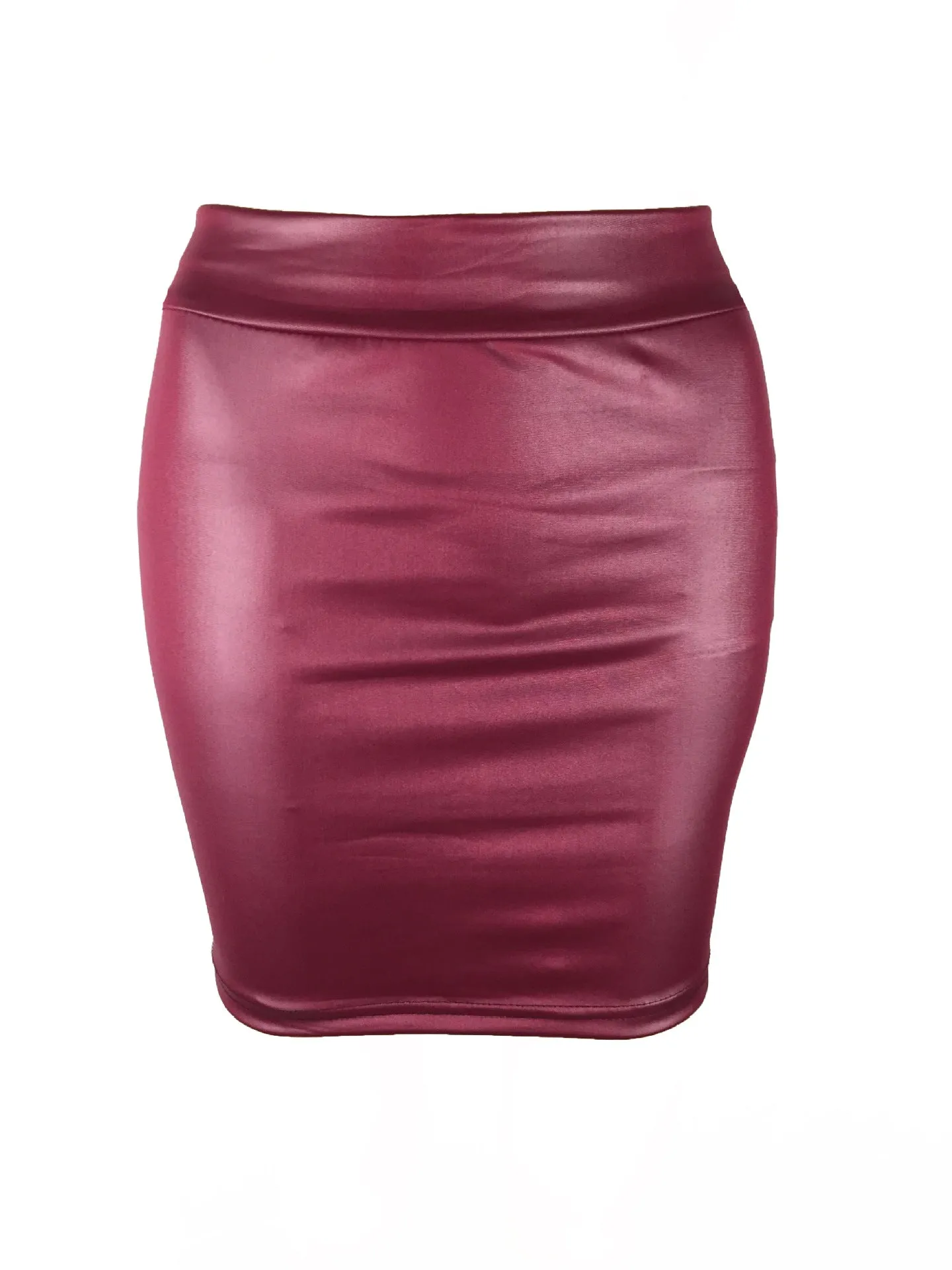 Skirt Matt High Waist Hip Flattering Skirt