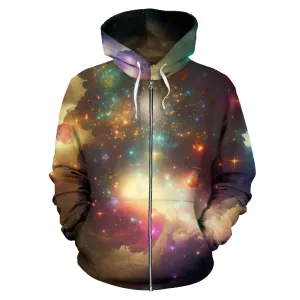 STAR CLUSTER ZIPPER HOODIE | ACIDMATH GUY