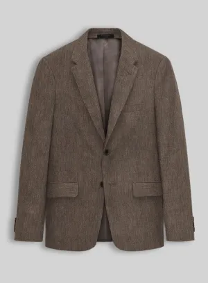 Stylbiella Spring Brown Linen Jacket