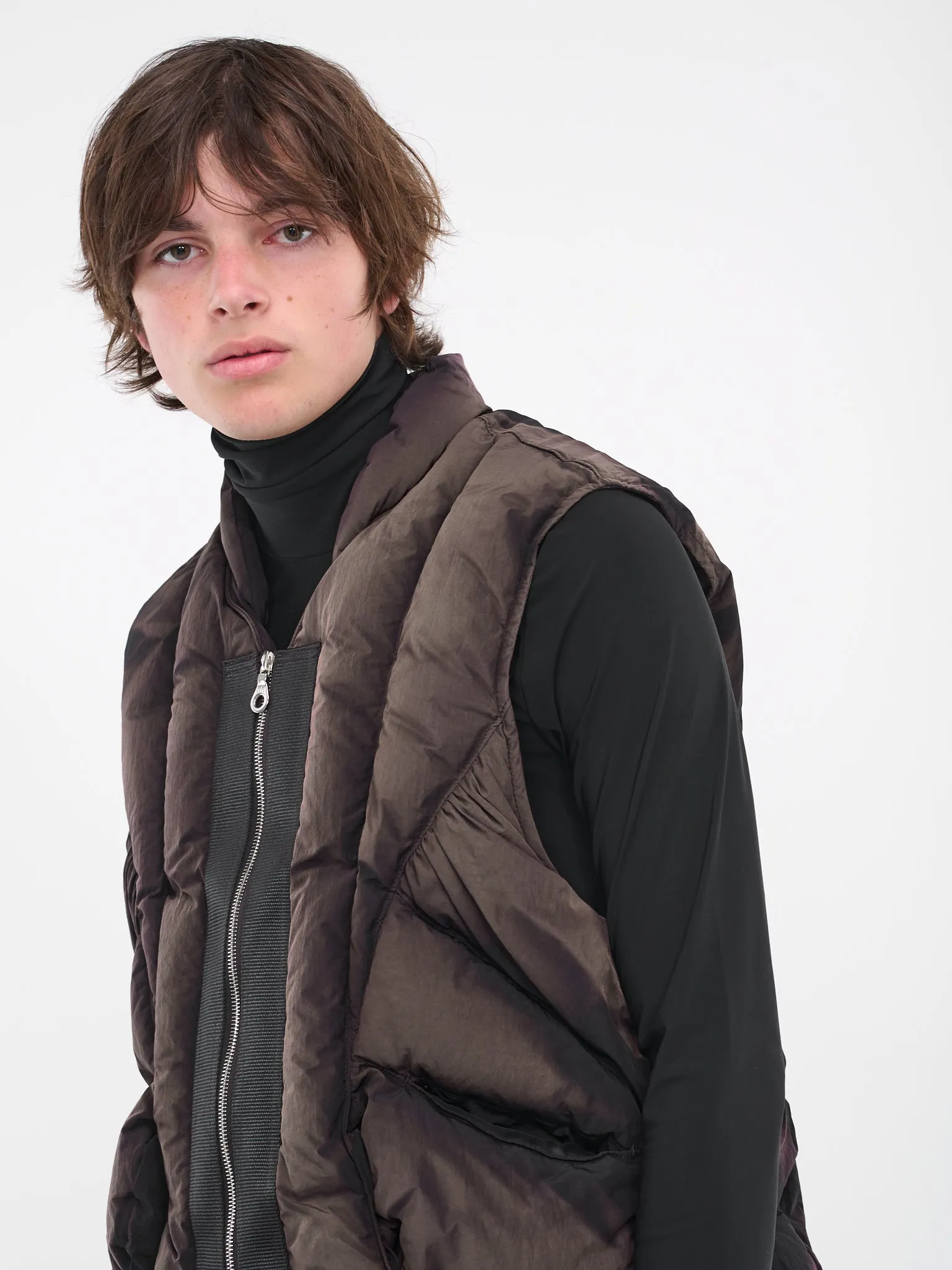 Sun Bleached Padded Gilet (OU04-BLACK)