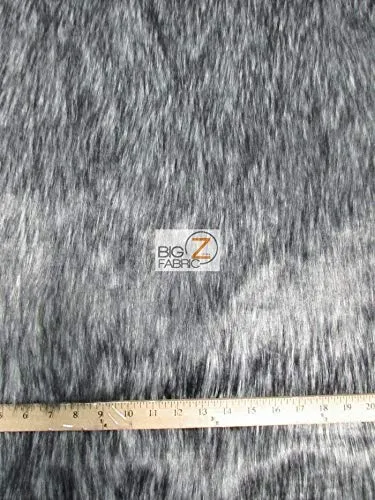 Tangerine Arctic Alaskan Husky Long Pile Faux Fur Fabric / Sold By The Yard